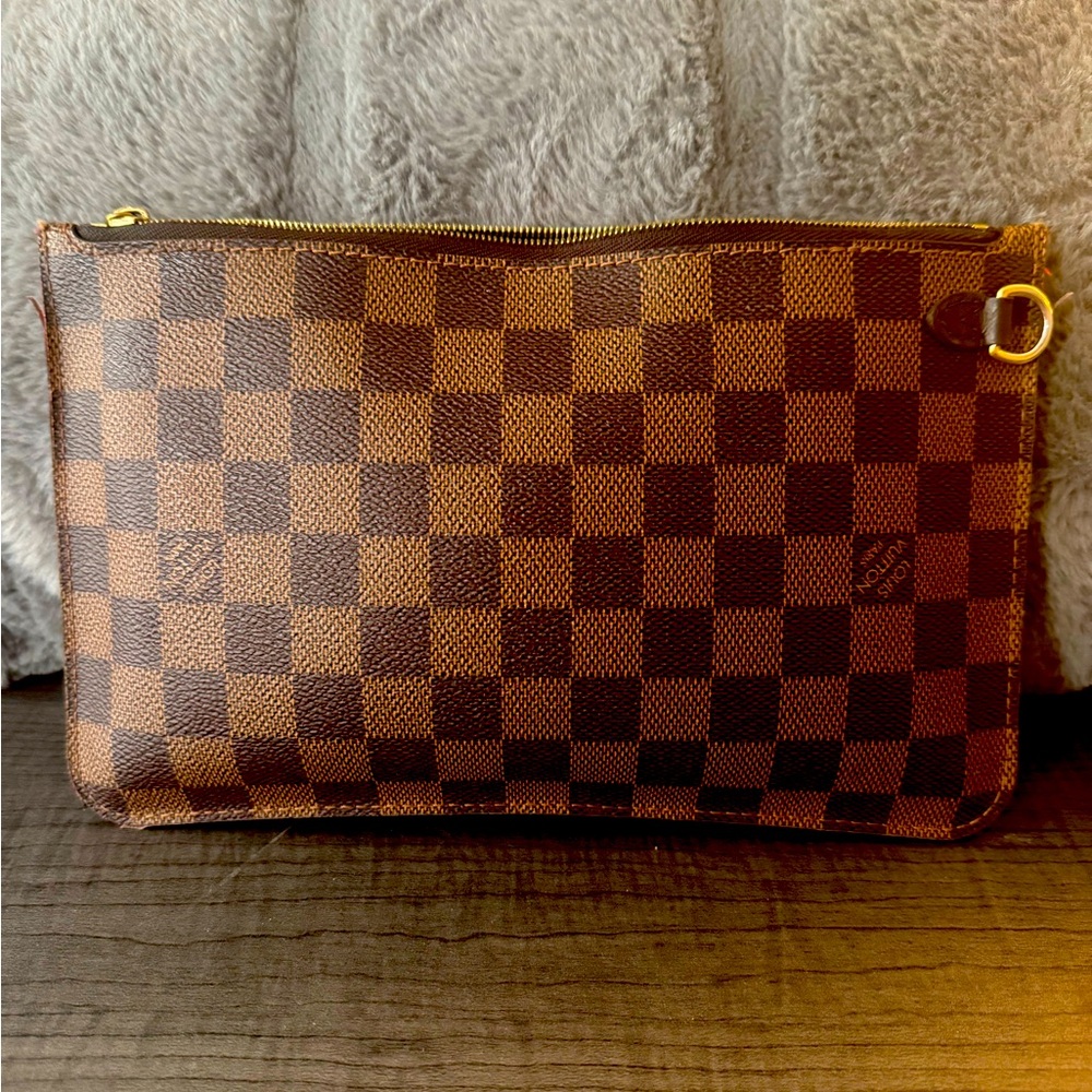 Louis Vuitton Neverful pouch Damier ebene No strap